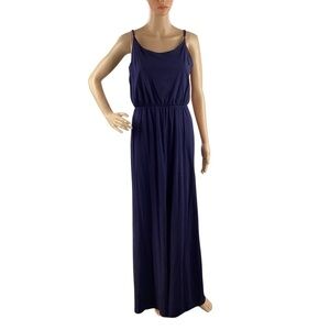 Gap Navy Blue Maxi Dress Small Adjustable Straps Sleeveless